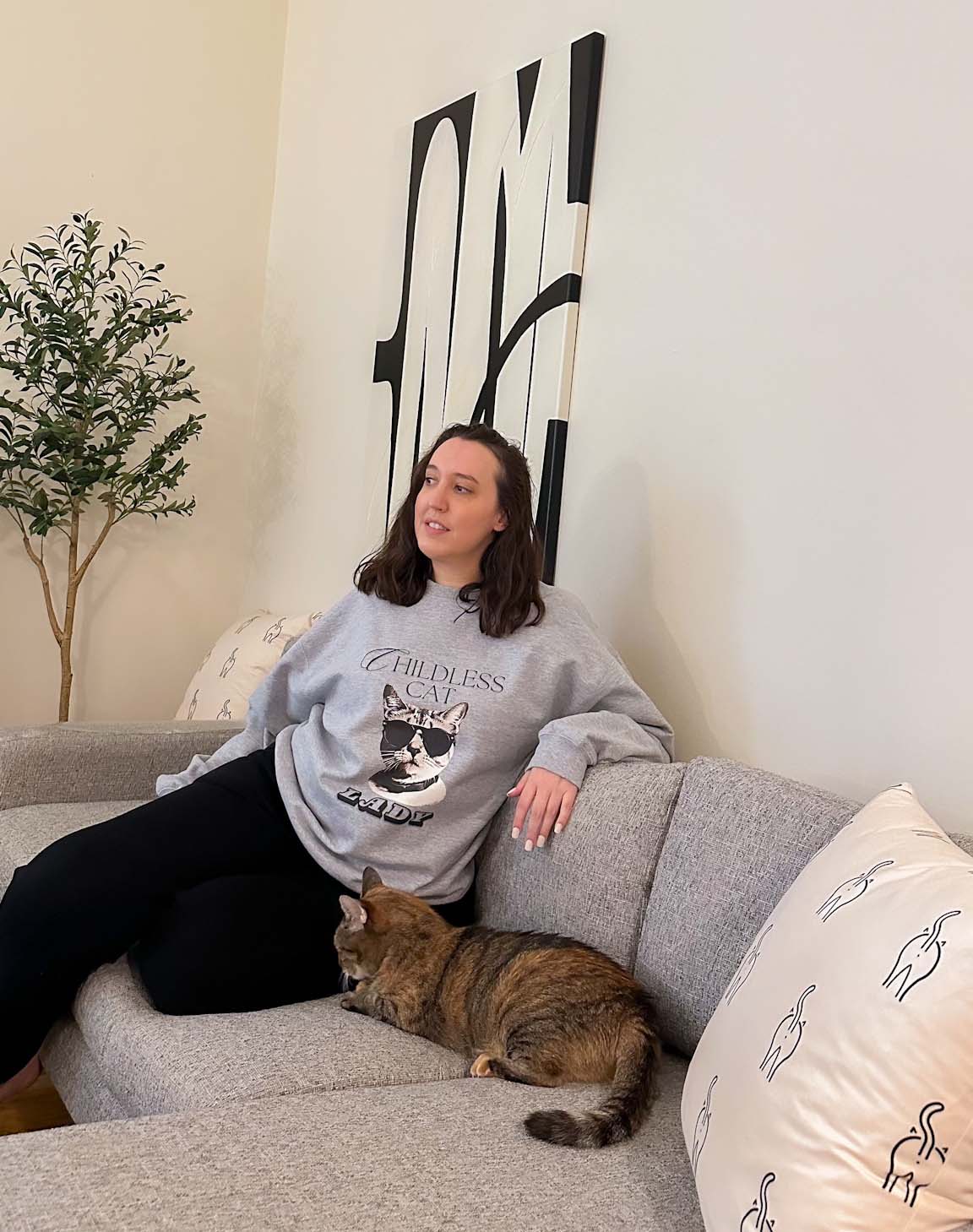 Childless Cat Lady Crewneck Sweatshirt