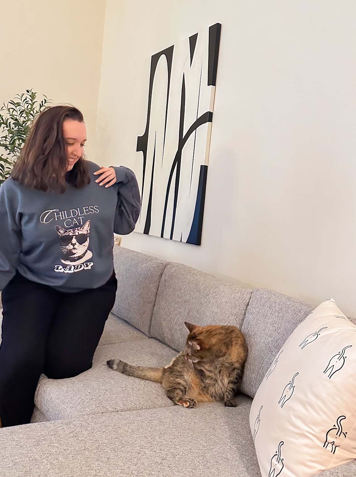 Childless Cat Lady Crewneck Sweatshirt