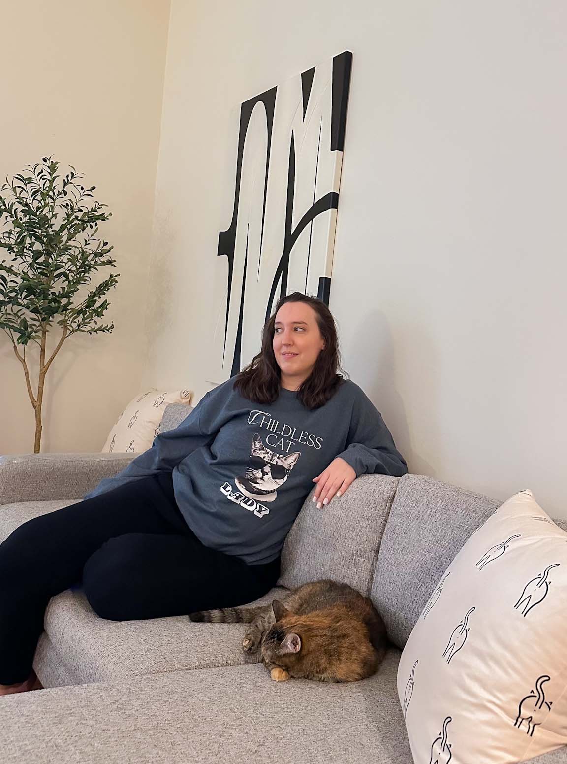 Childless Cat Lady Crewneck Sweatshirt