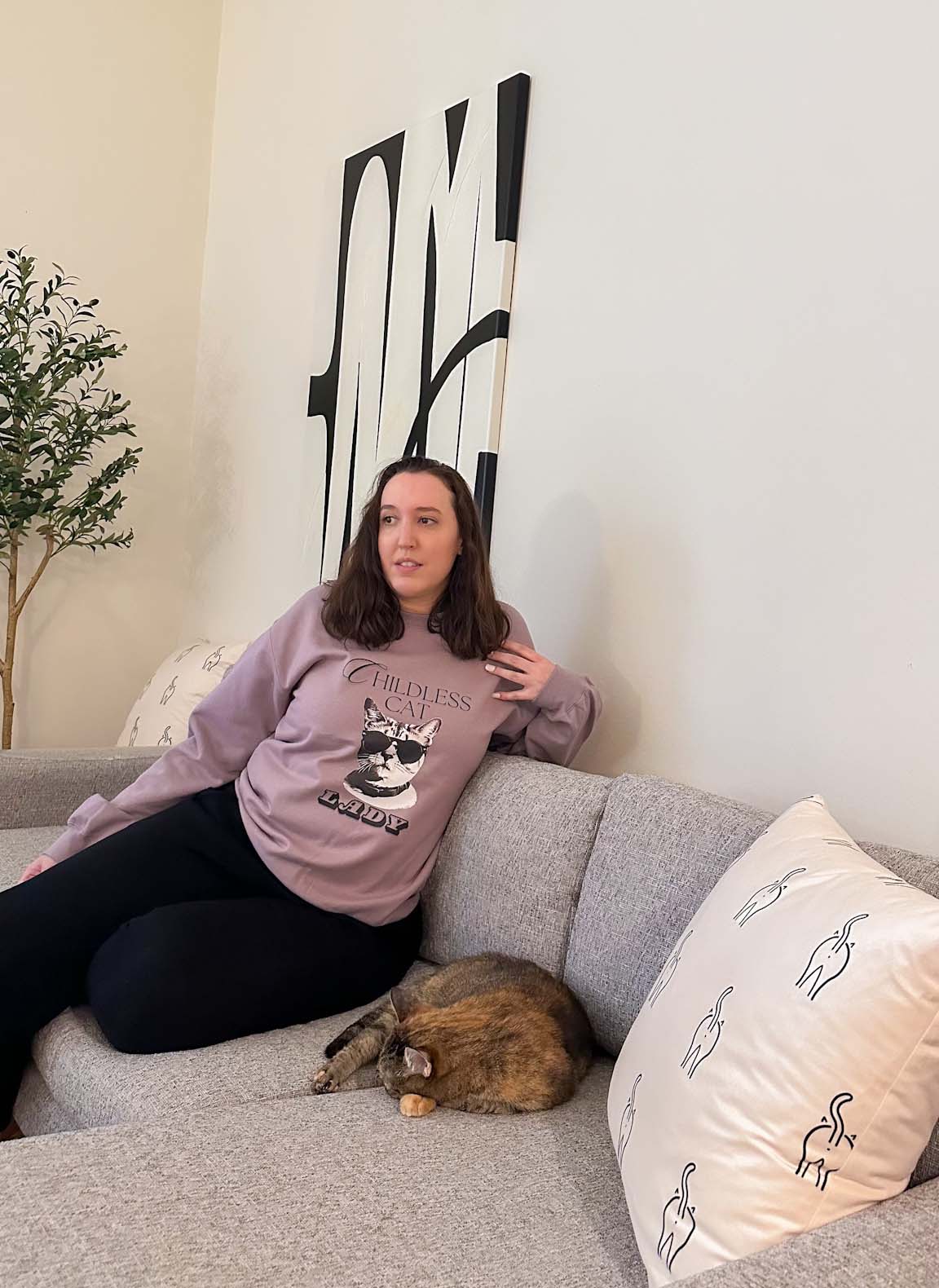 Childless Cat Lady Crewneck Sweatshirt