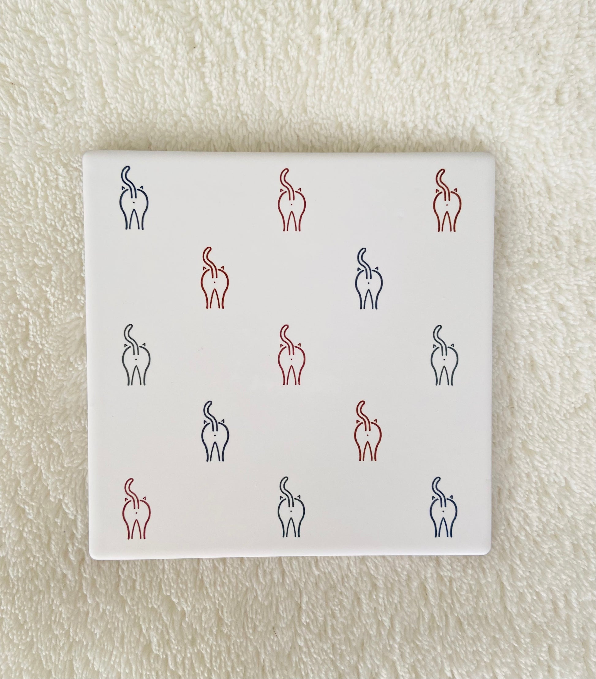 Minimalist Cat Bottom Coasters