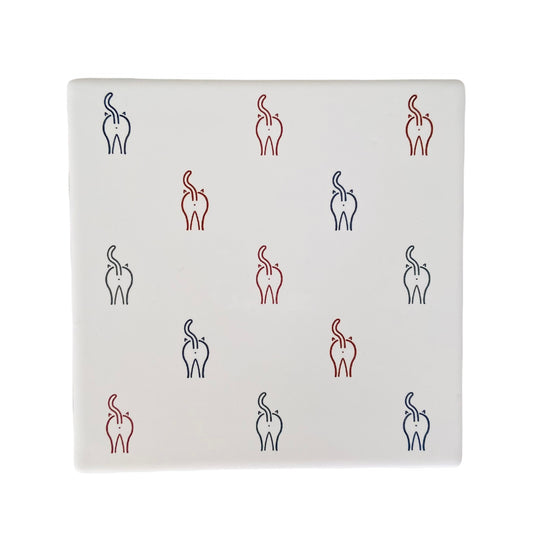 Minimalist Cat Bottom Coasters