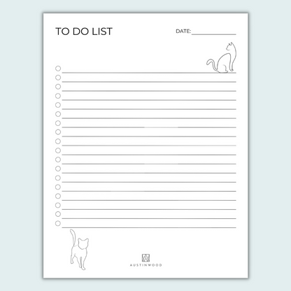 list minimalist- cat-themed digital