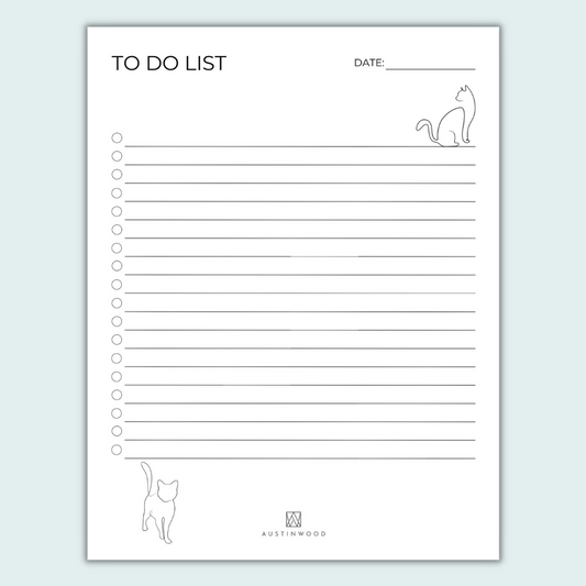 list minimalist- cat-themed digital