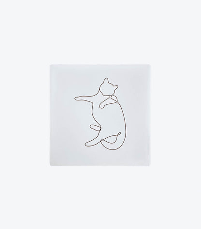 Minimalist Cat Pose Coasters