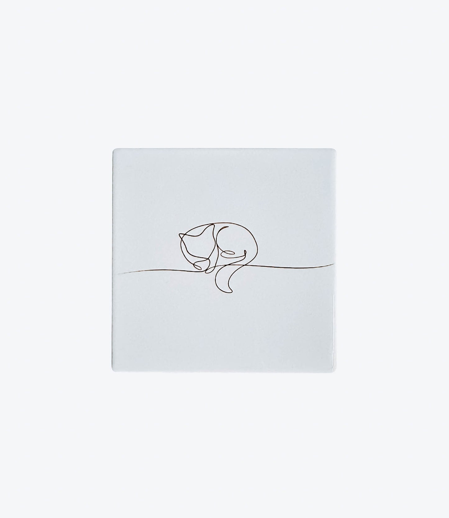 Minimalist Cat Pose Coasters